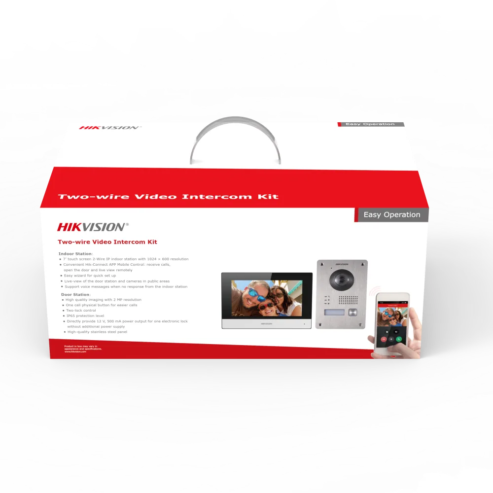 Hikvision DS-KIS703Y-P – Komplet video domofona 2-žični IP, 2 MP, 7" zaslon