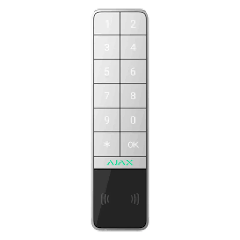 Ajax KeyPad Outdoor Jeweller WH – wireless outdoor keypad, IP66/IK08, 2× CR123A