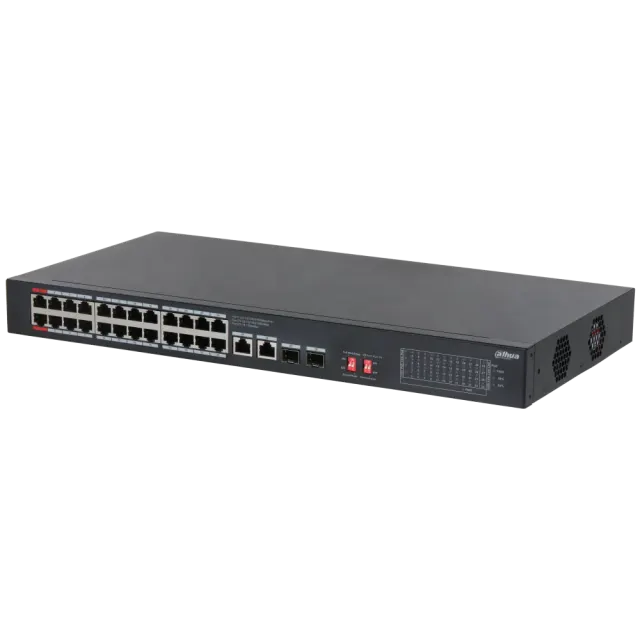 Dahua S3228-24GT-375 – 28-Port Unmanaged Gigabit PoE Switch, 375 W, 56 Gbps