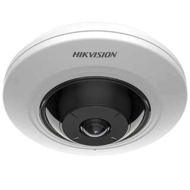 Hikvision DS-2CD2955G0-ISU 1.05mm – 5 MP Fisheye IP Camera, 180° Panorama, IR 8 m