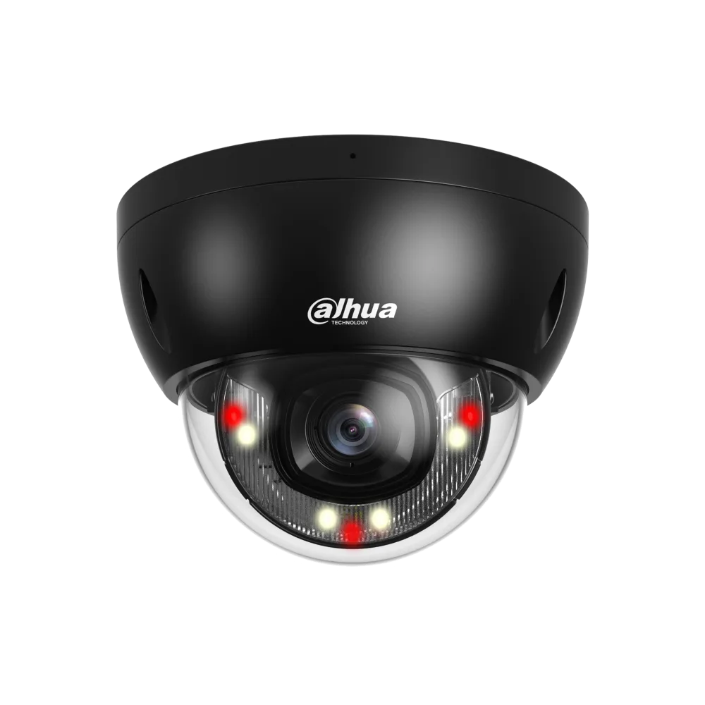 Dahua IPC-HDBW2849E-S-IL-0280B-BLACK – IP Dome Camera 8 MP, Dual Light, WizSense AI