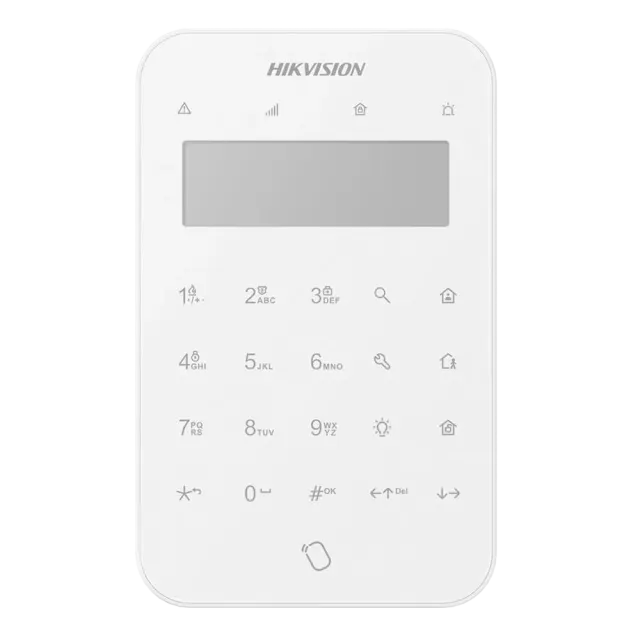 Hikvision DS-PK1-LT-WE – Wireless LCD Keypad, 868 MHz, AX PRO