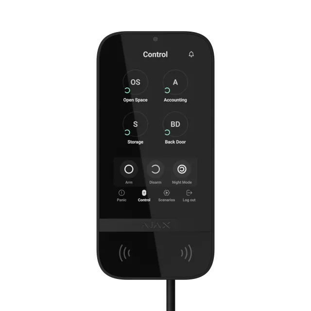 AJAX FIBRA Keypad TouchScreen BL SUPERIO