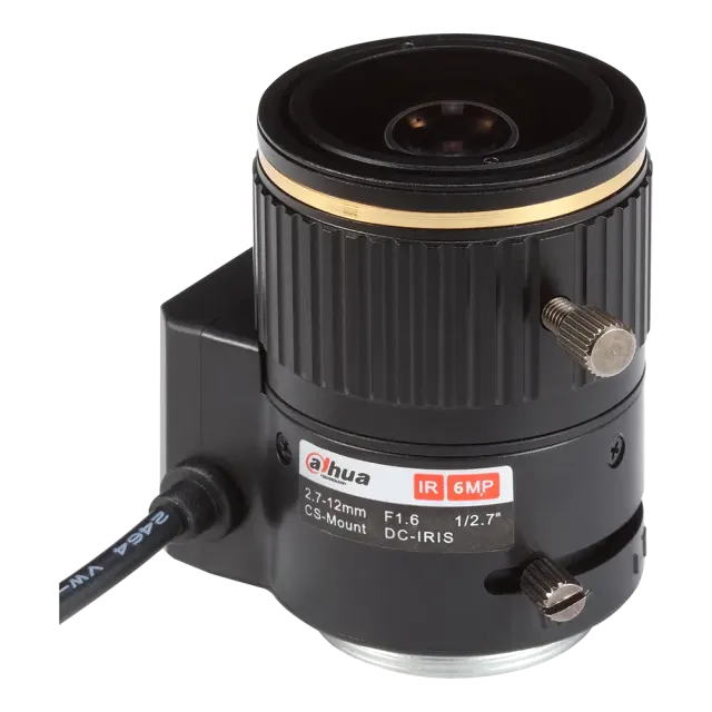 Dahua PFL2712-E6D – varnostna leča 6 MP, varifokalna 2,7–12 mm, CS pritrditev