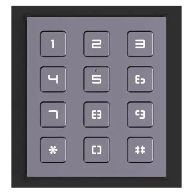 Hikvision DS-KD-KP Black – keypad module for modular video door stations, IP65/IK07