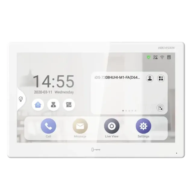 Hikvision DS-KH9510-WTE1 – IP Video Intercom Indoor Station, 10.1" Display, Android, PoE/Wi-Fi