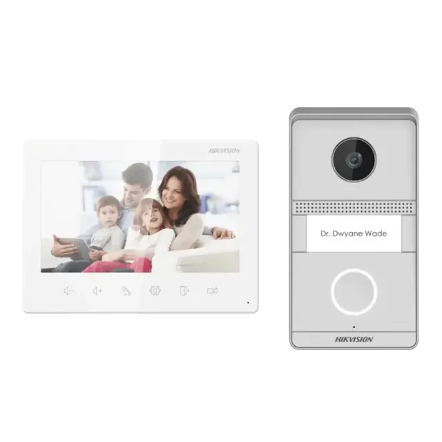 Hikvision DS-KIS101-P Surface – 2-Wire Analog Video Intercom Kit, 2 MP, 7" TFT