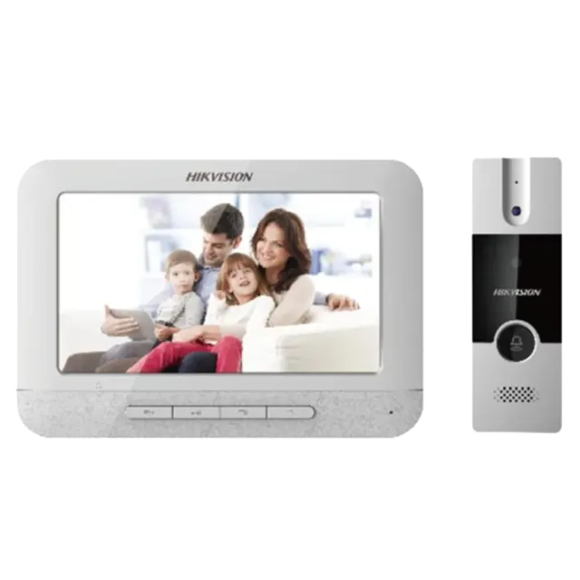 Hikvision DS-KIS202 – Video Door Phone Kit, 4-Wire Analog, 7" LCD, 720×576