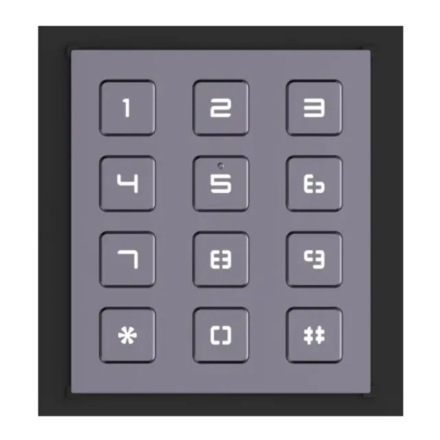 Hikvision DS-KD-KP – tipkovnični modul za videointerfon, IP65, IK07