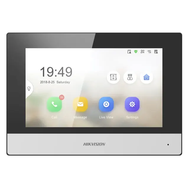 Hikvision DS-KH6320-TE1 – IP videoportirna notranja enota, 7" zaslon, PoE