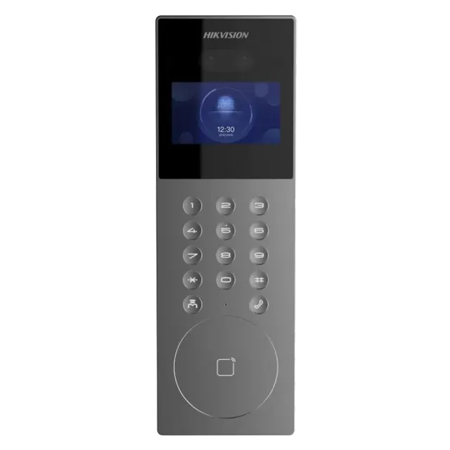 Hikvision DS-KD9203-E6 – IP Video Door Station with Face Recognition, 2×2 MP, 4.3" LCD